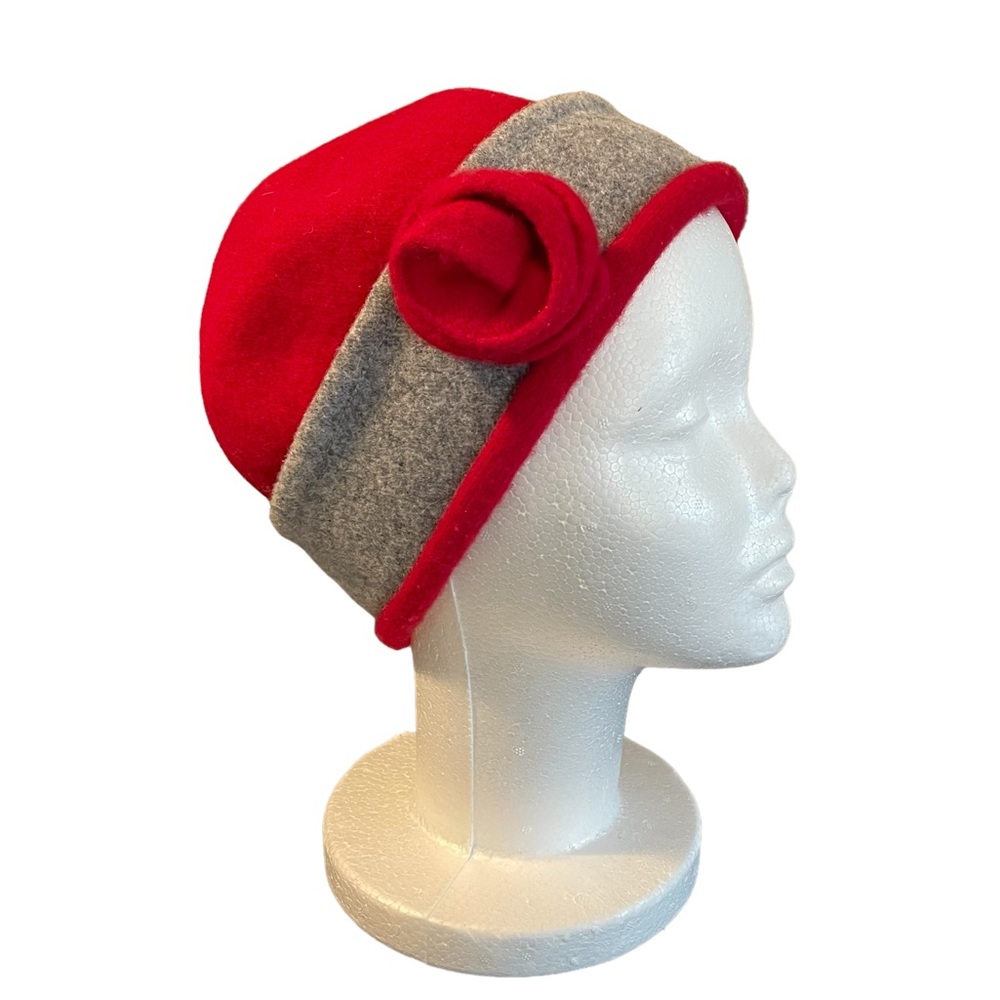 M'sieu Leon Flower Felt Wool Hat